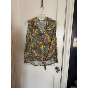 Come Blu Sleevless‎ Top